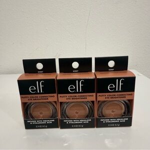 ELF Cosmetics Putty Color-Correcting Eye Brightener in Tan/Deep Pack of 3